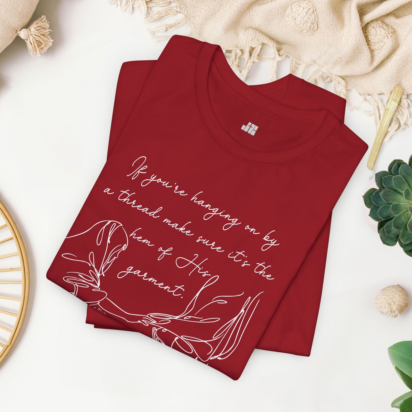 If You’re Hanging On By a Thread... Soft Cotton Tee