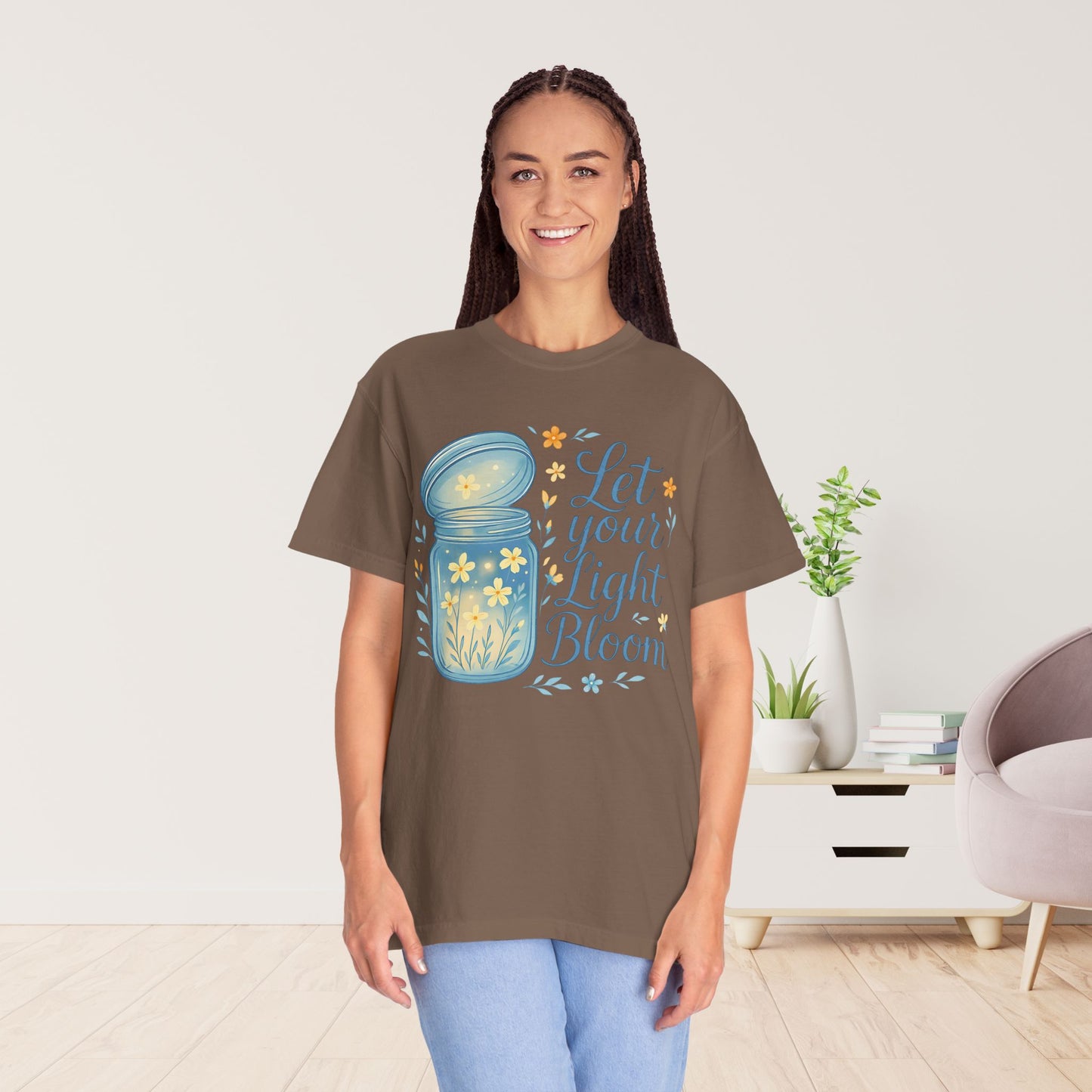 Let Your Light Bloom Comfort Colors Shirt