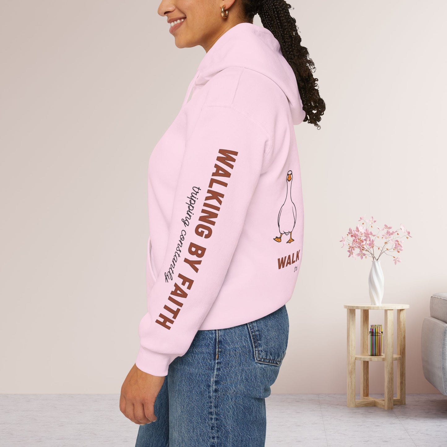 Walking By Faith Tripping Constantly Hoodie