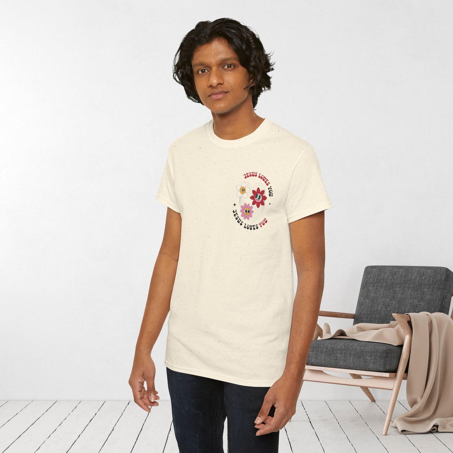 Jesus Loves You Heavy Cotton Tee
