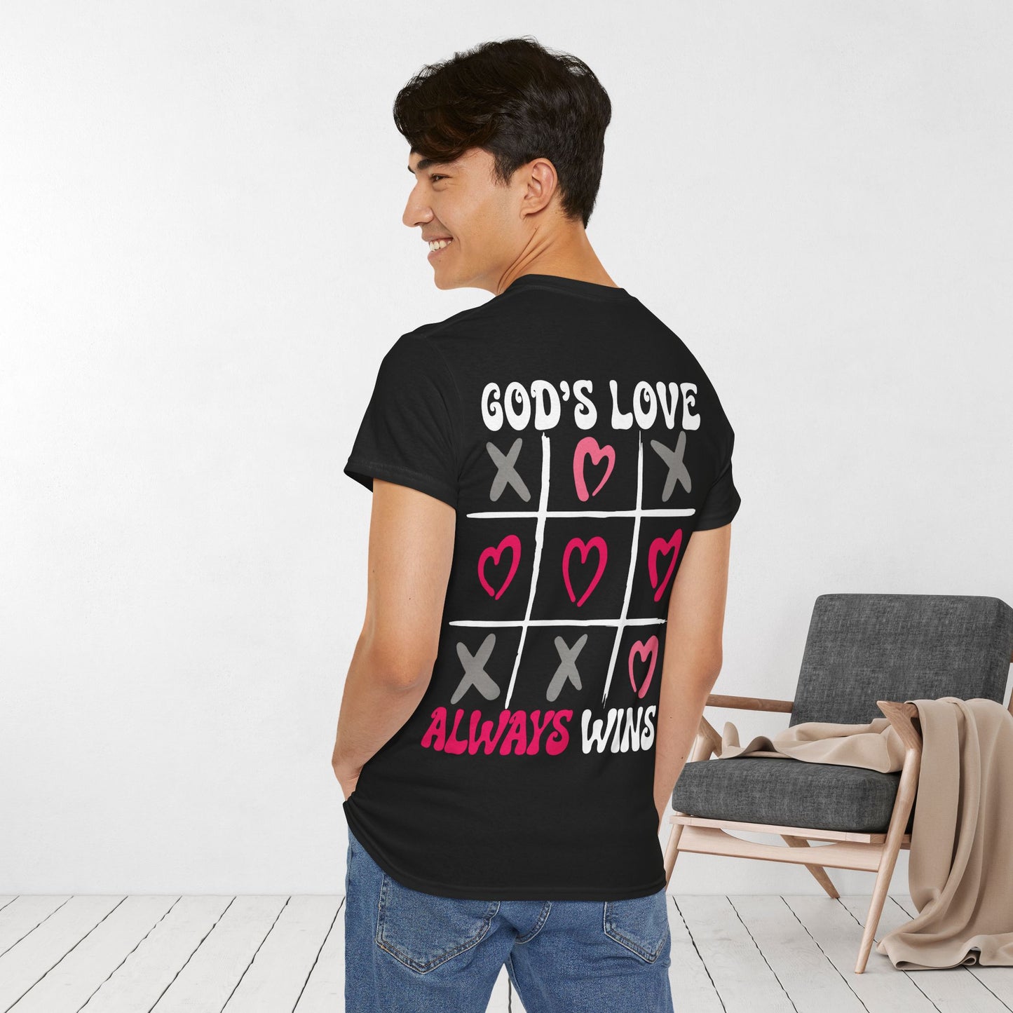 God's Love Always Wins Heavy Cotton Tee