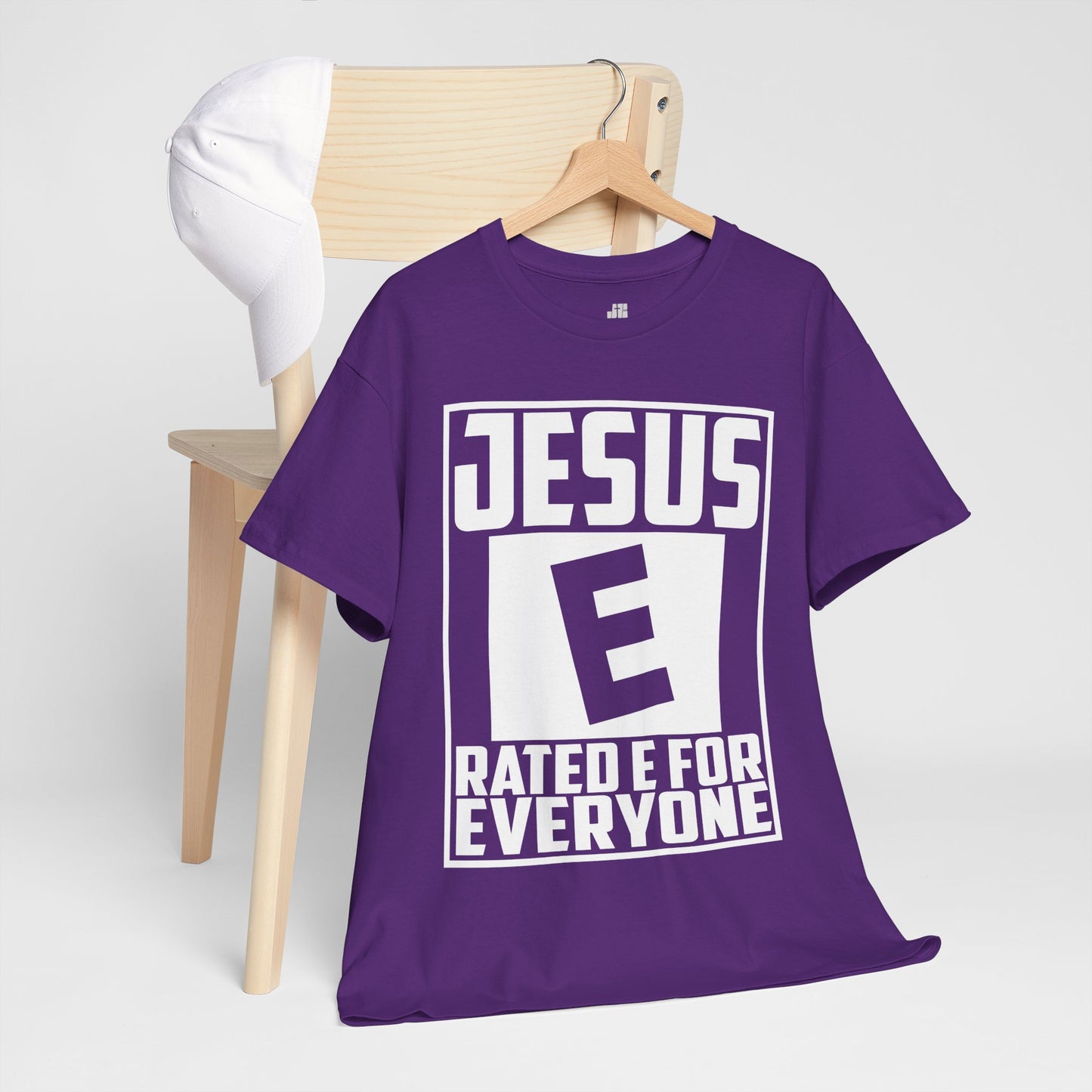 Jesus Rated E for Everyone Heavy Cotton Tee