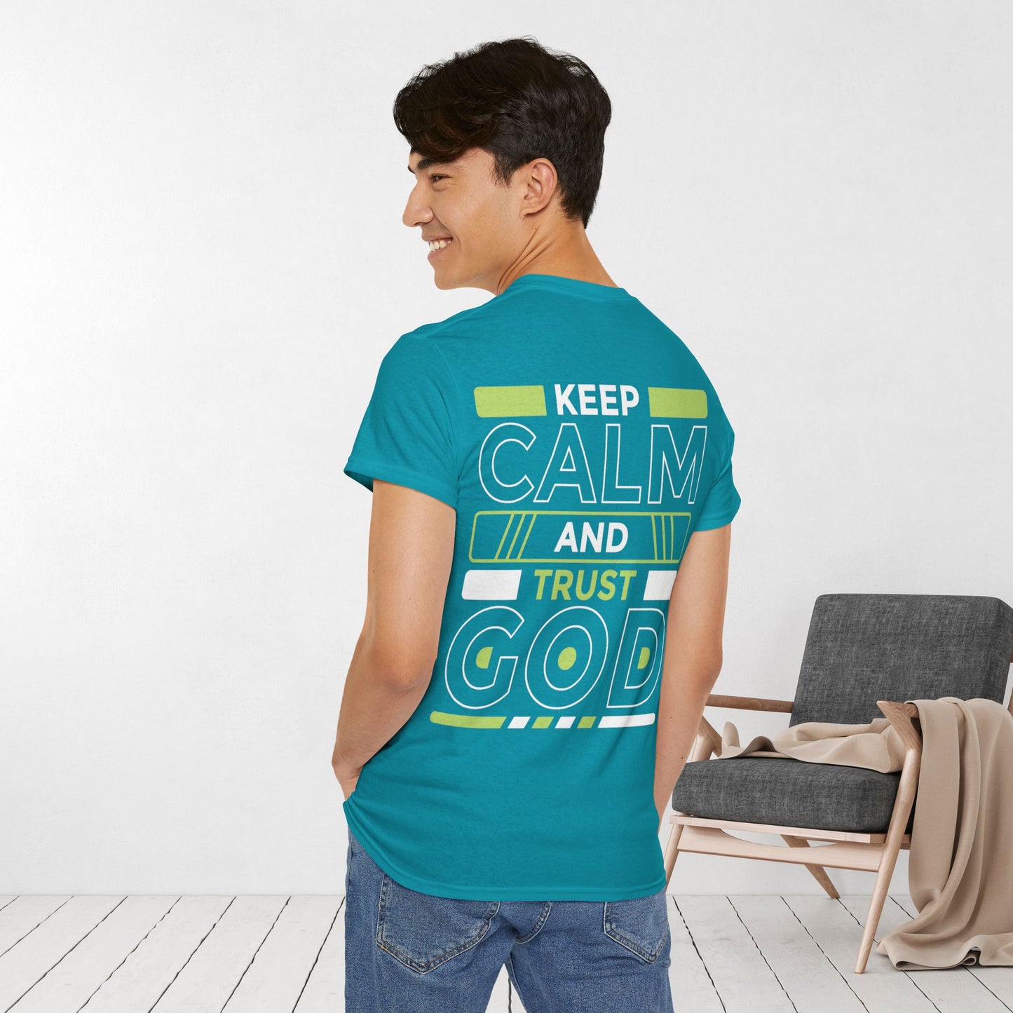 Keep Calm and Trust God Heavy Cotton Tee