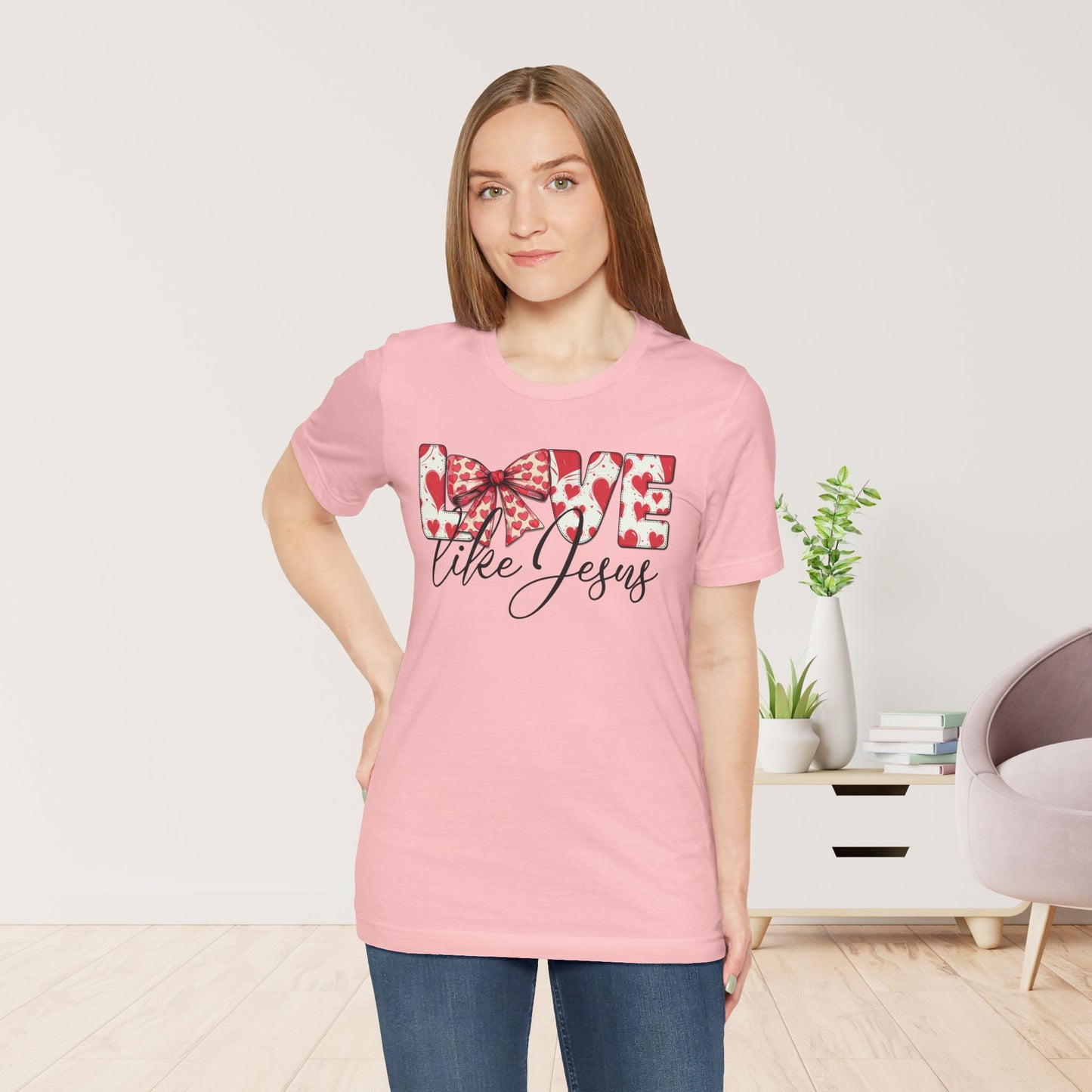 Love Like Jesus Soft Cotton Tee - Christian Shirt