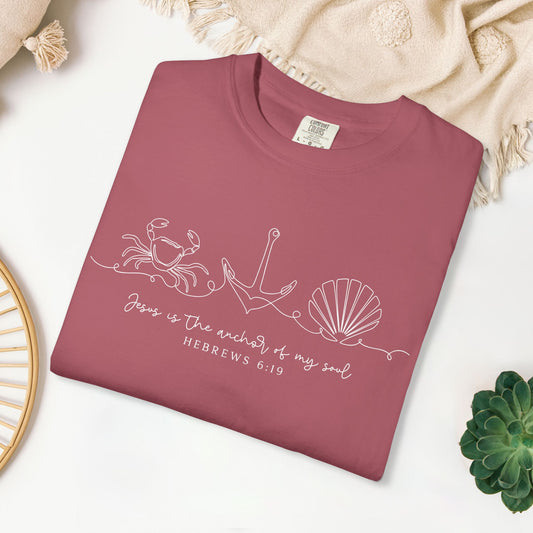 Jesus is The Anchor of My Soul Comfort Colors Shirt