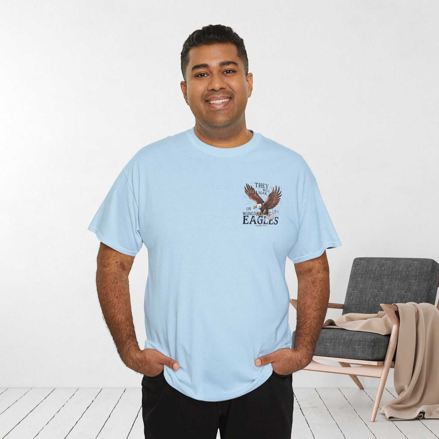They Will Soar on Wings Like Eagles Heavy Cotton Tee