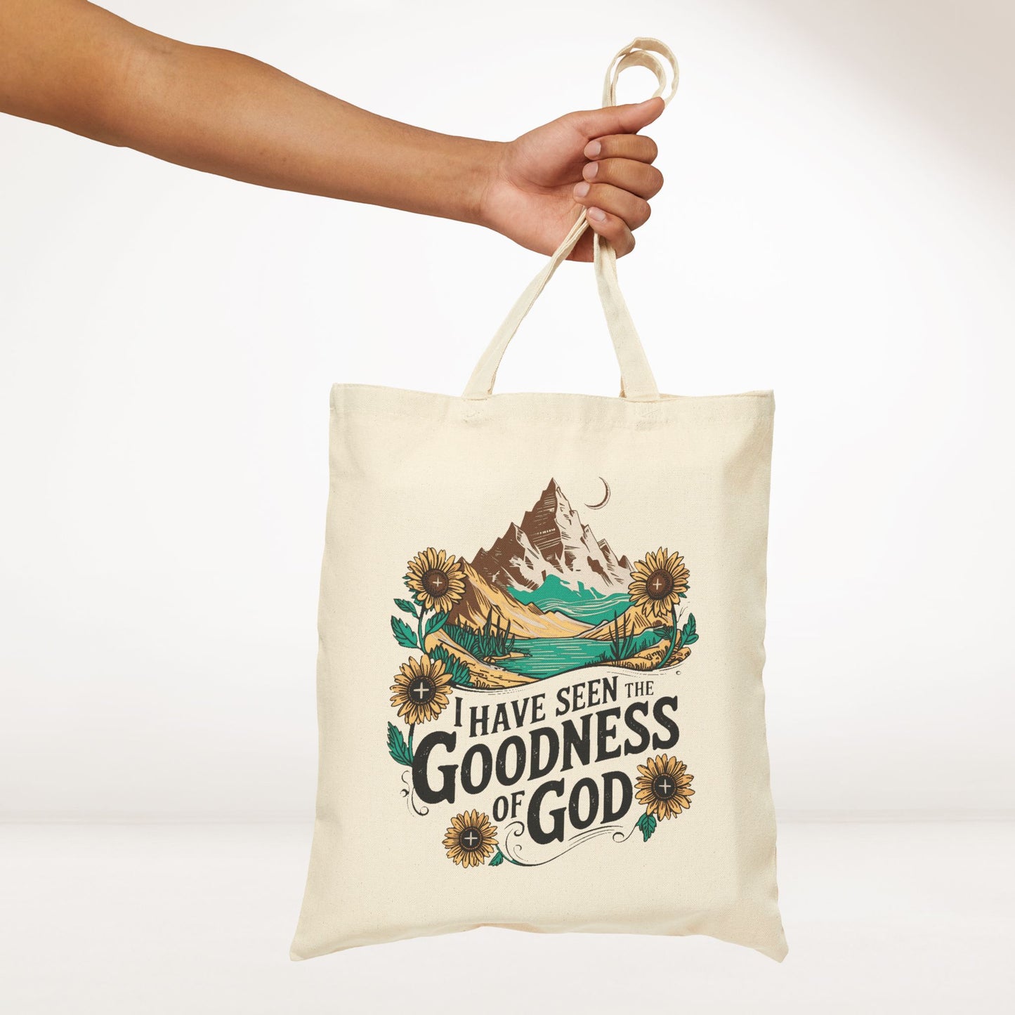 I Have Seen The Goodness of God Canvas Tote Bag