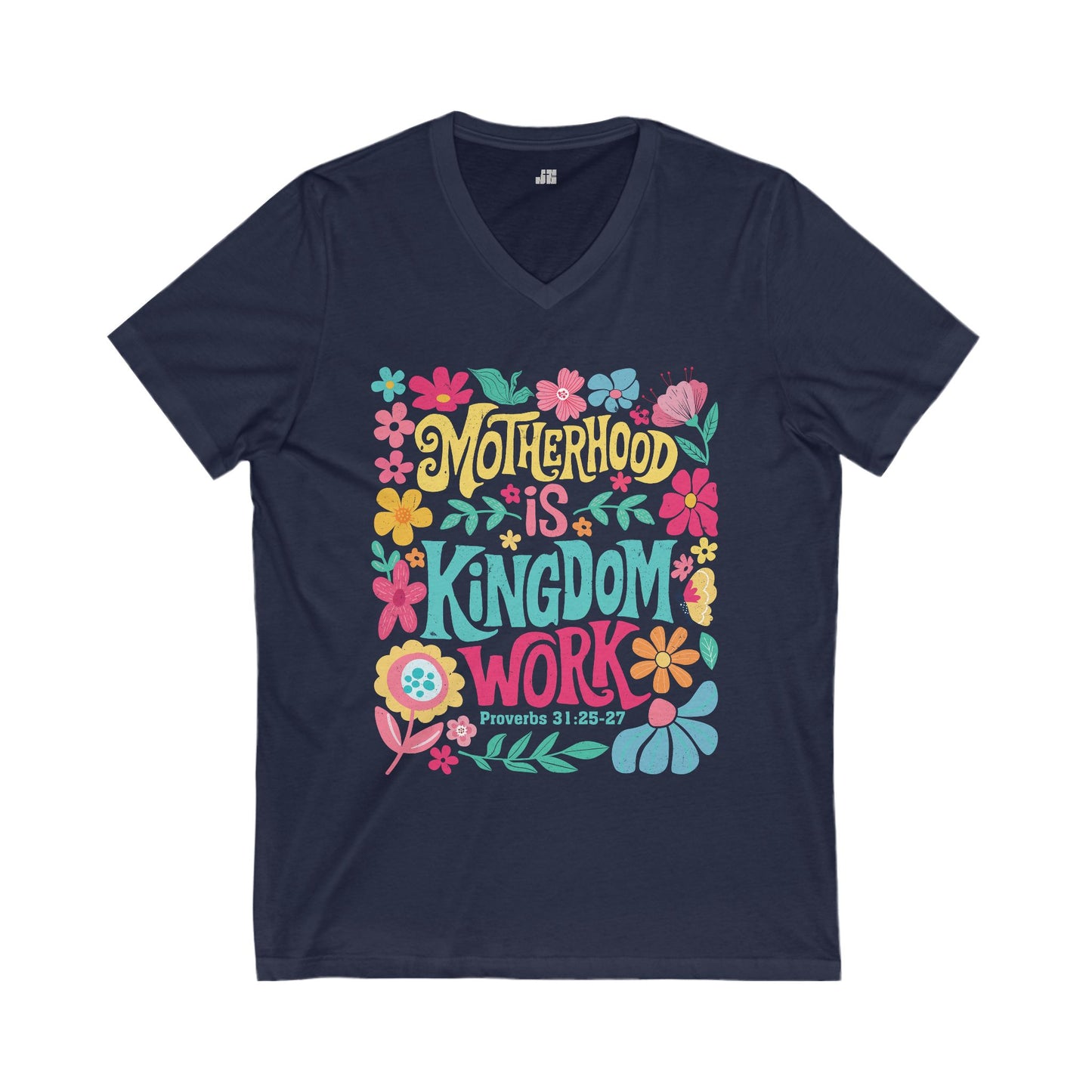 Motherhood is Kingdom Work V-Neck Tee