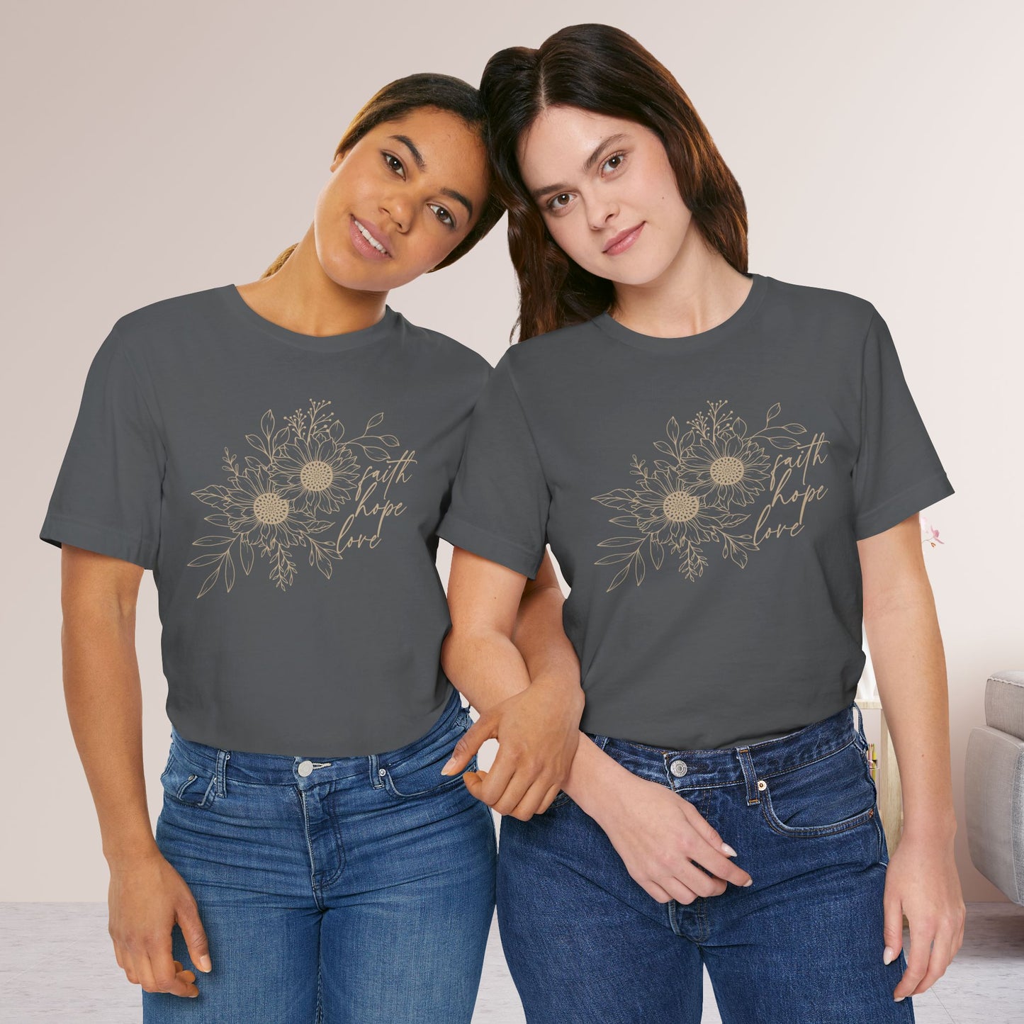 Faith Hope Love Soft Cotton Tee