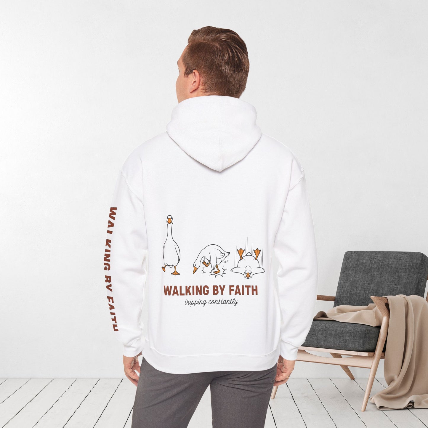 Walking By Faith Tripping Constantly Hoodie
