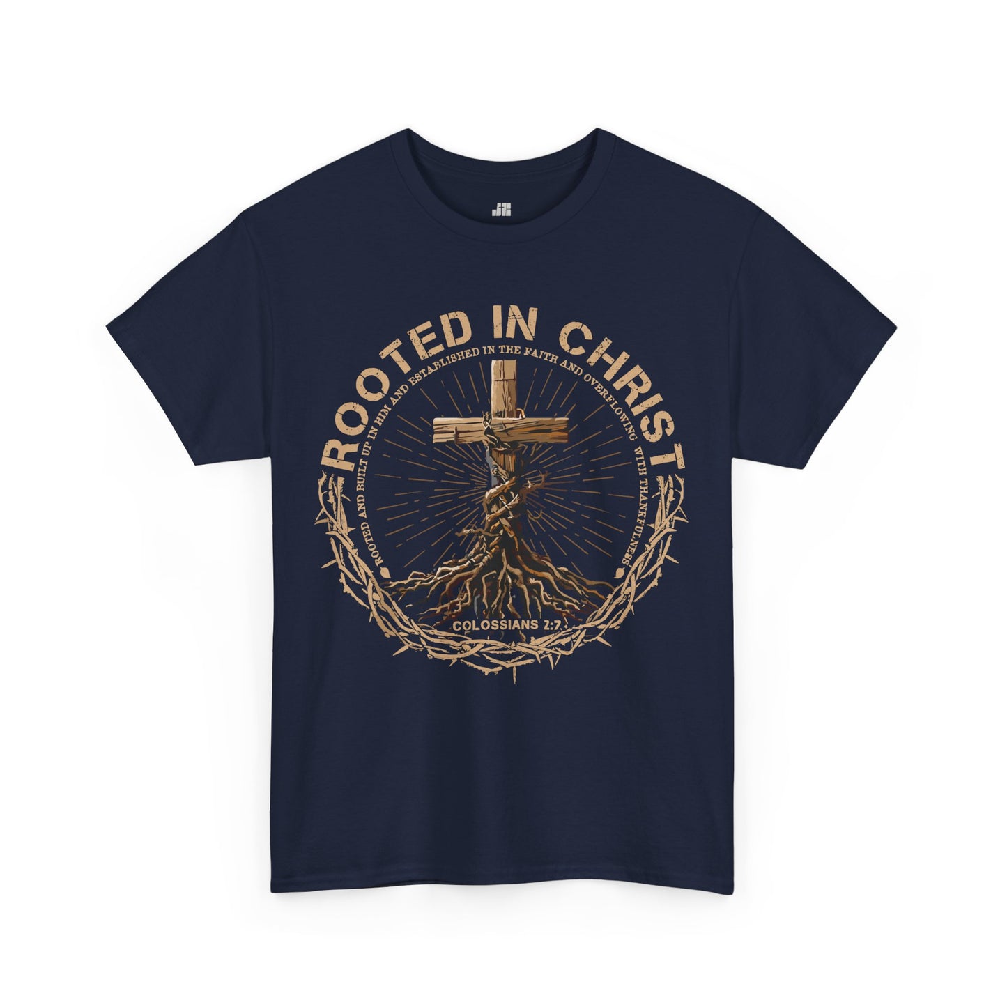 Rooted in Christ Heavy Cotton Tee