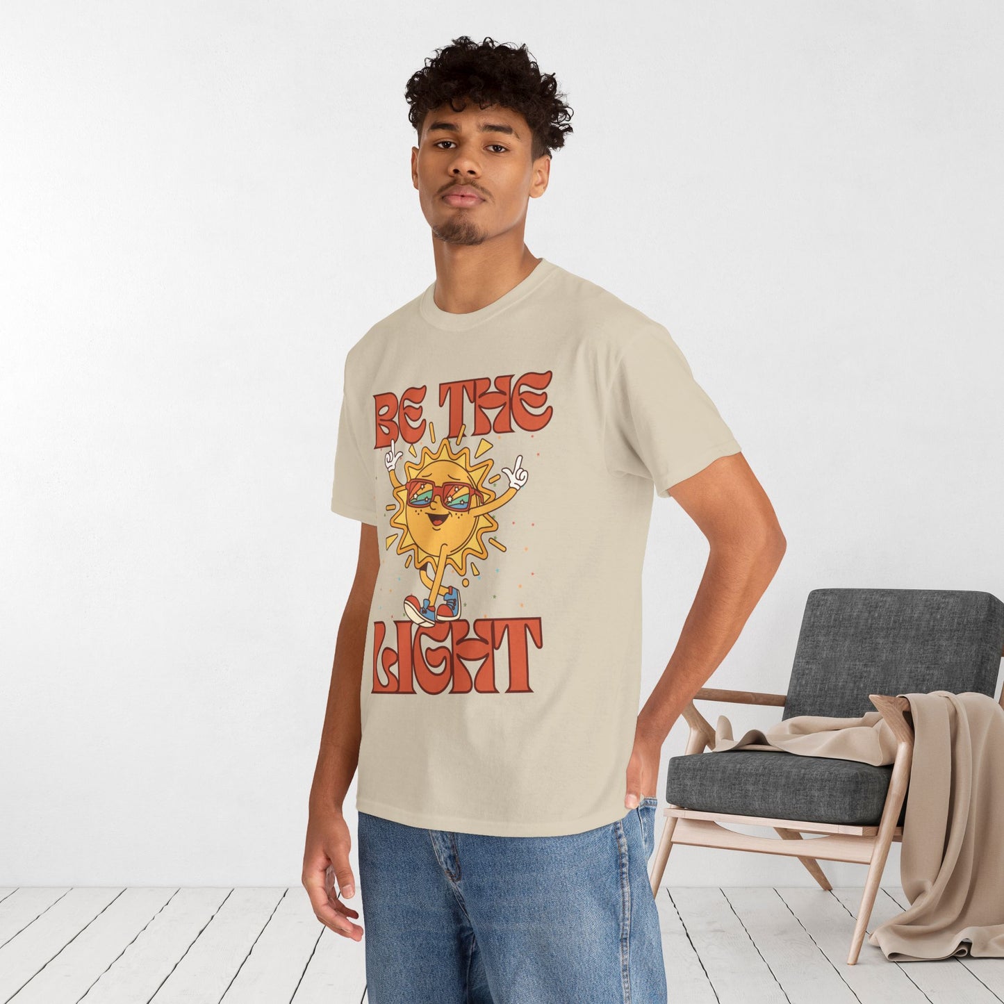 Be The Light Heavy Cotton Tee
