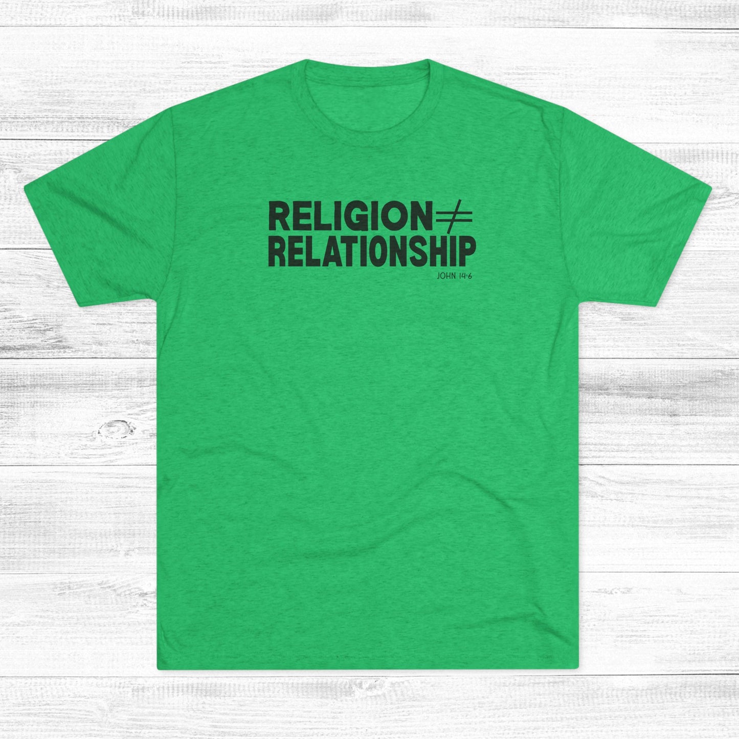 Religion ≠ Relationship Unisex Tri-Blend Crew Tee