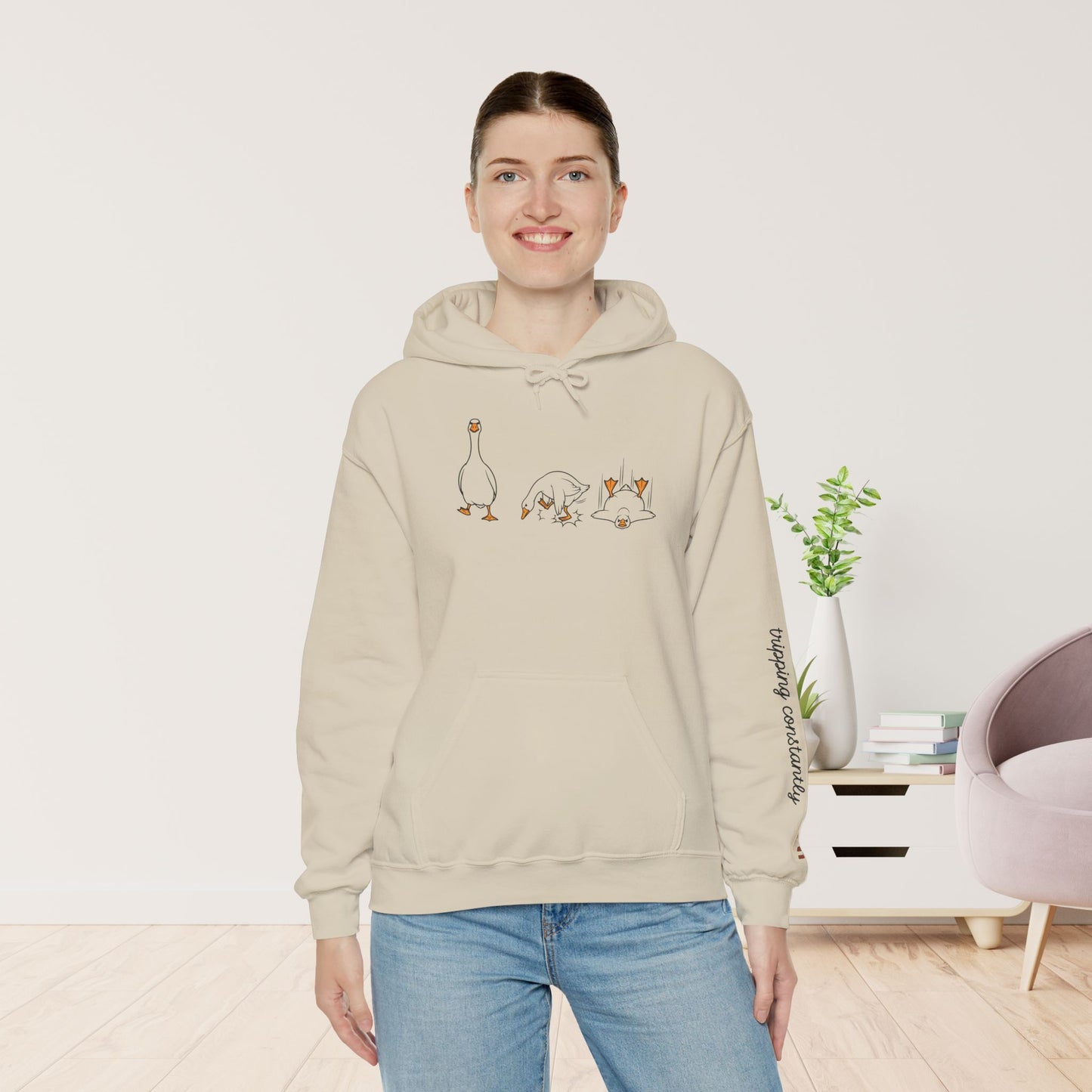Walking By Faith Tripping Constantly Hoodie