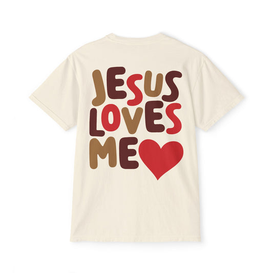 Jesus Loves Me Comfort Colors Pocket T-Shirt