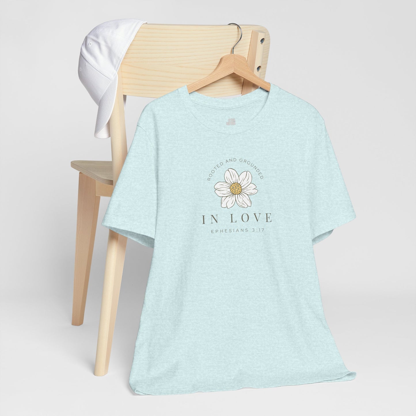 Rooted and Grounded in Love Soft Cotton Tee