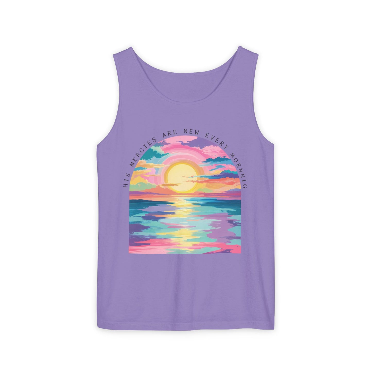 His Mercies Are New Every Morning Comfort Colors Garment-Dyed Tank Top