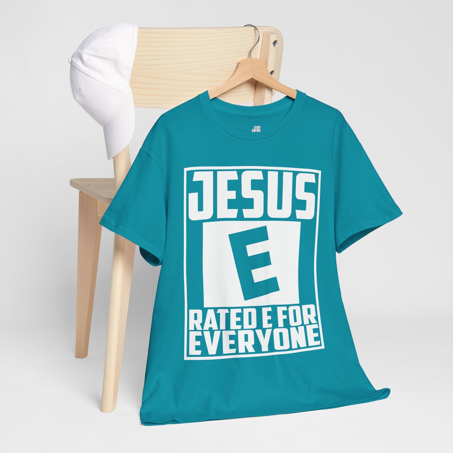 Jesus Rated E for Everyone Heavy Cotton Tee