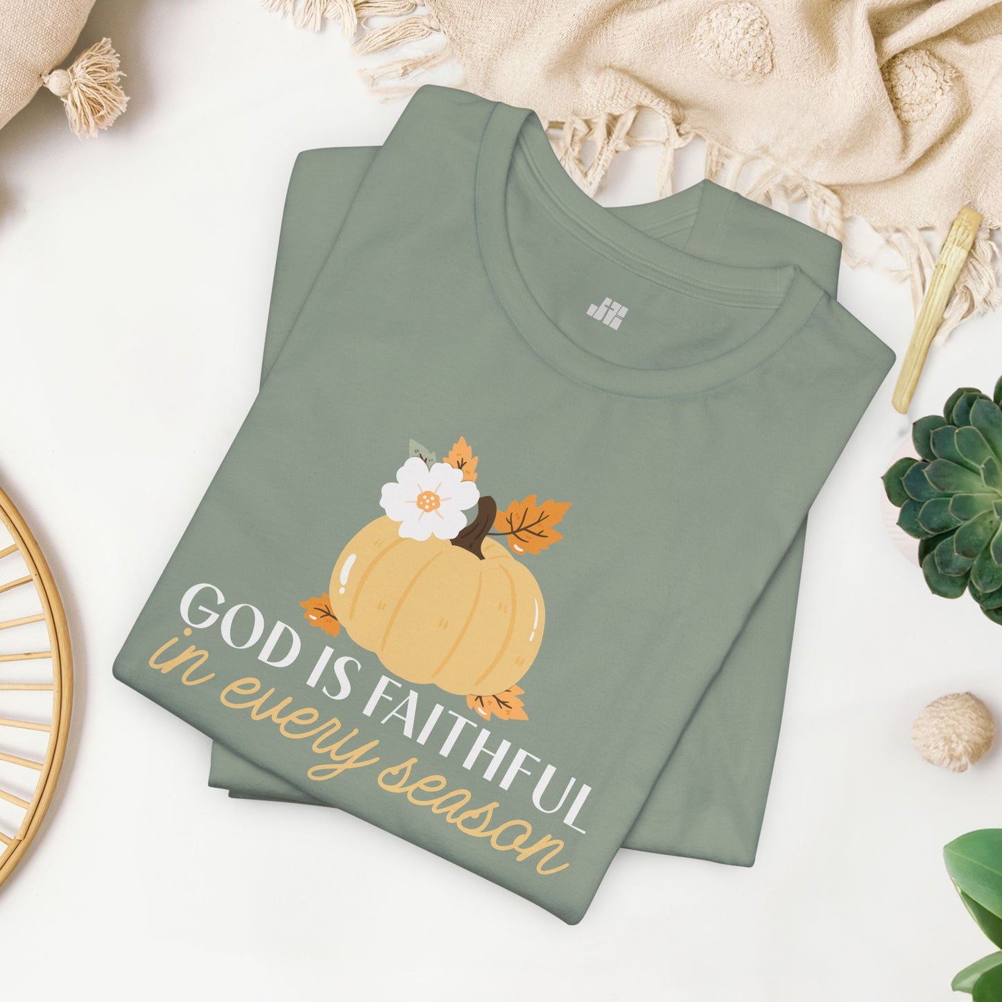 God is Faithful in Every Season Soft Cotton Tee