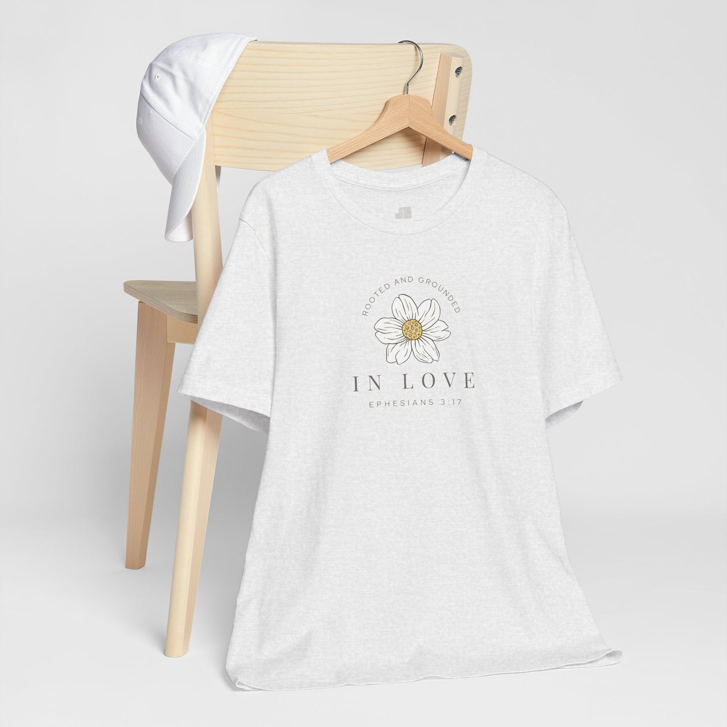 Rooted and Grounded in Love Soft Cotton Tee