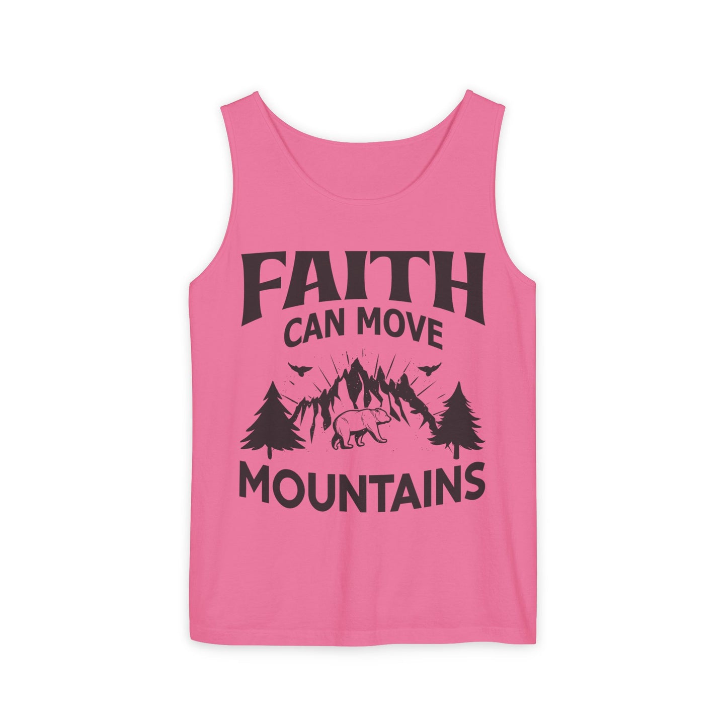 Faith Can Move Mountains Comfort Colors Garment-Dyed Tank Top