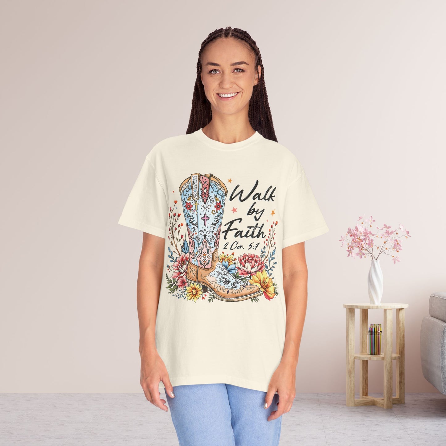 Walk By Faith Comfort Colors Shirt