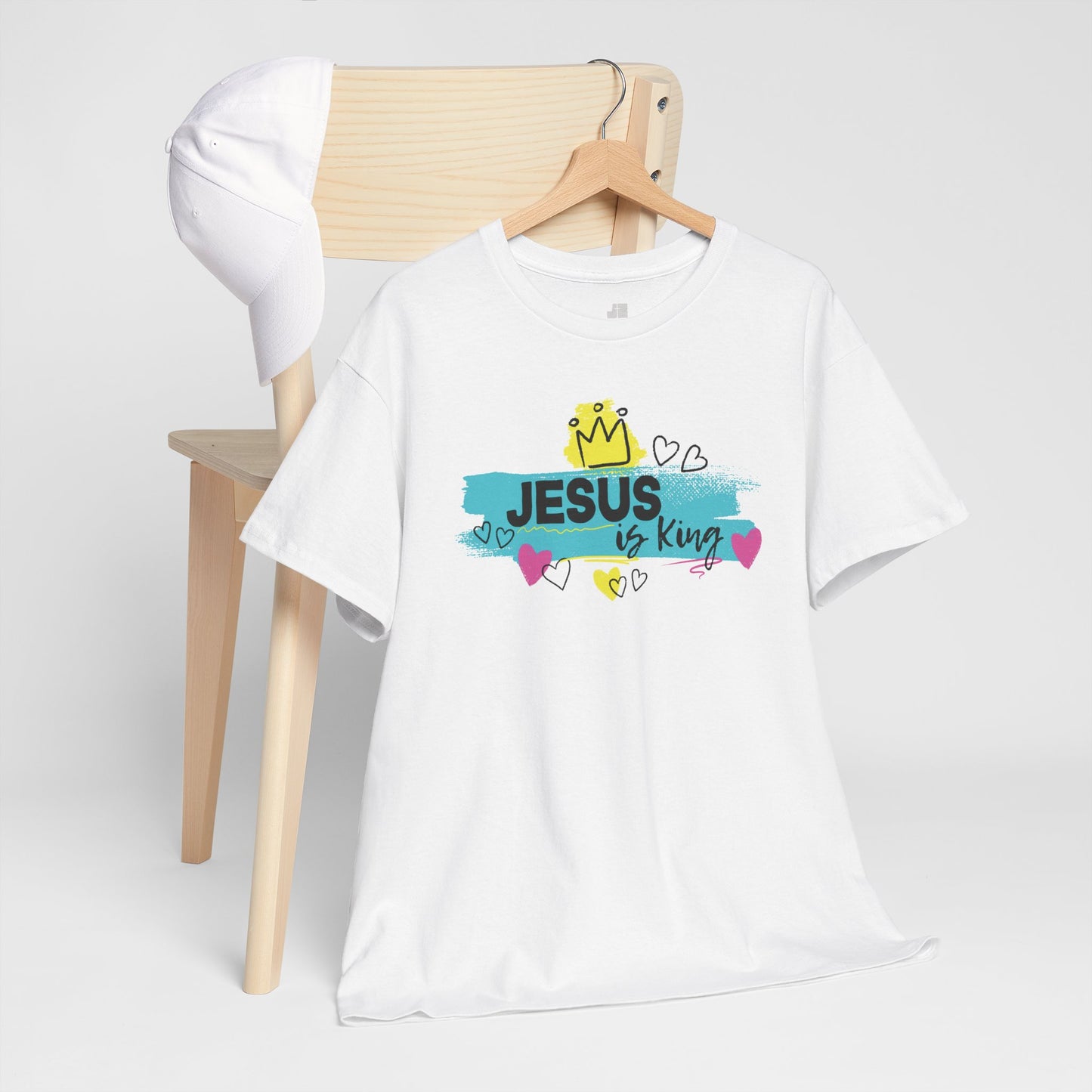 Jesus Is King Heavy Cotton Tee