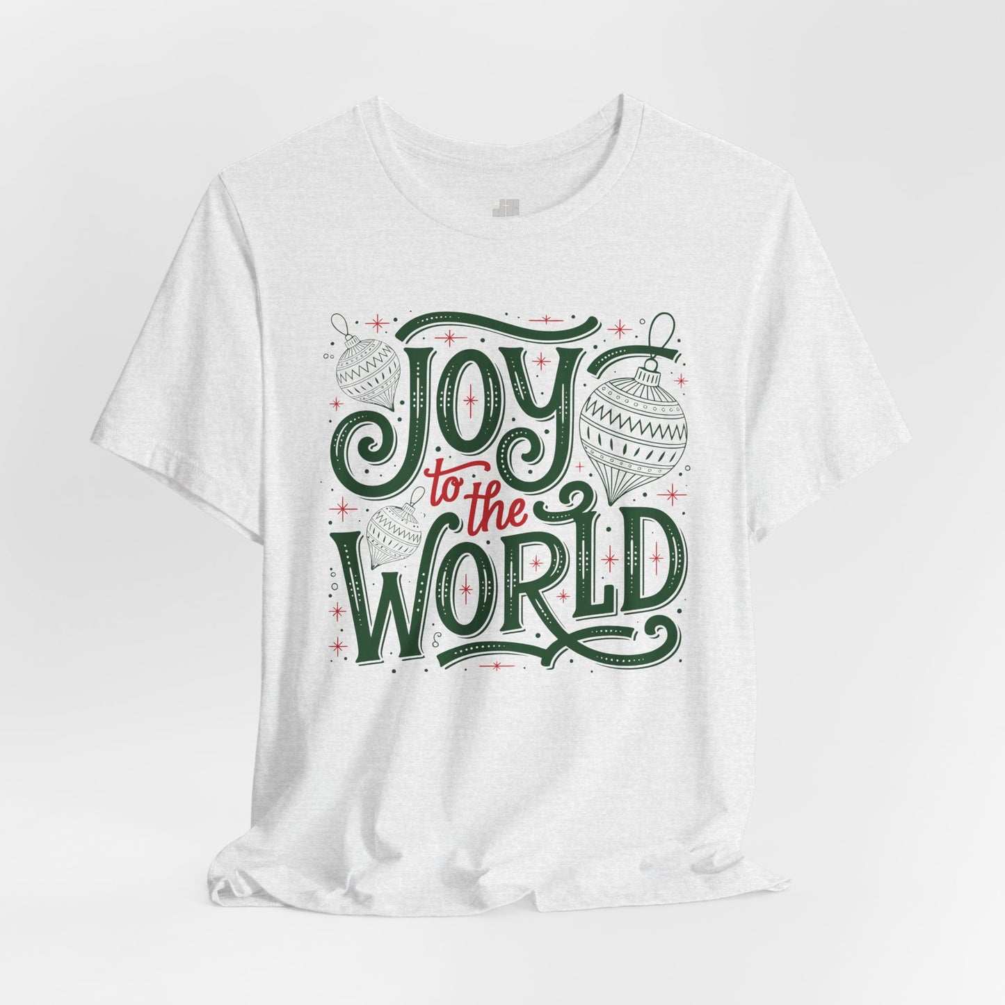 Joy to The World Soft Cotton Tee - Christian Christmas Shirt