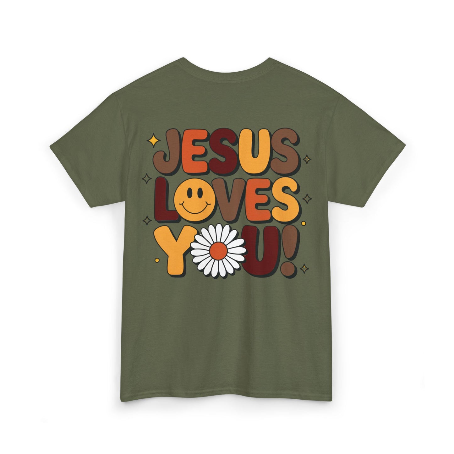 Jesus Loves You Heavy Cotton Tee