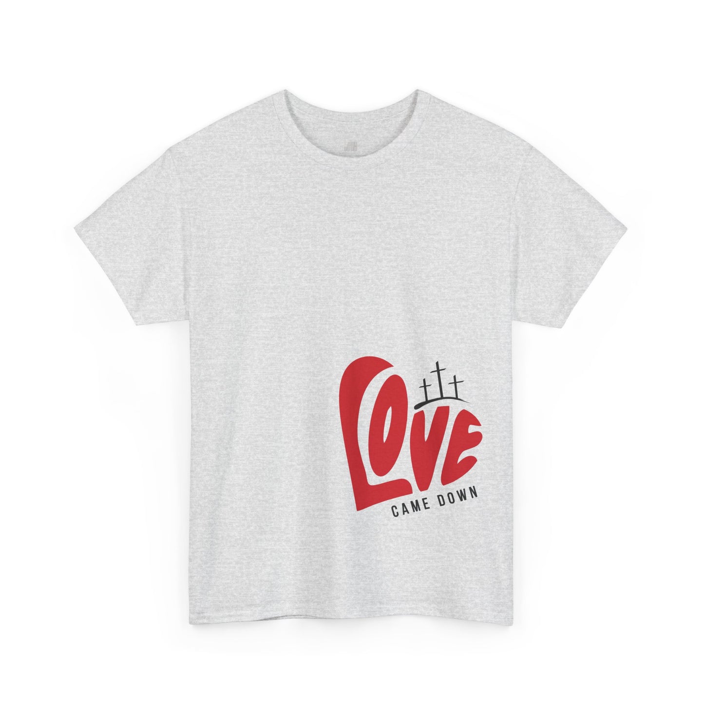 Love Came Down Heavy Cotton Tee - Luke 2:11