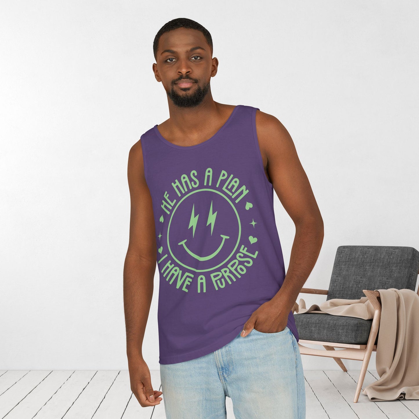 He Has a Plan I Have a Purpose Comfort Colors Garment-Dyed Tank Top