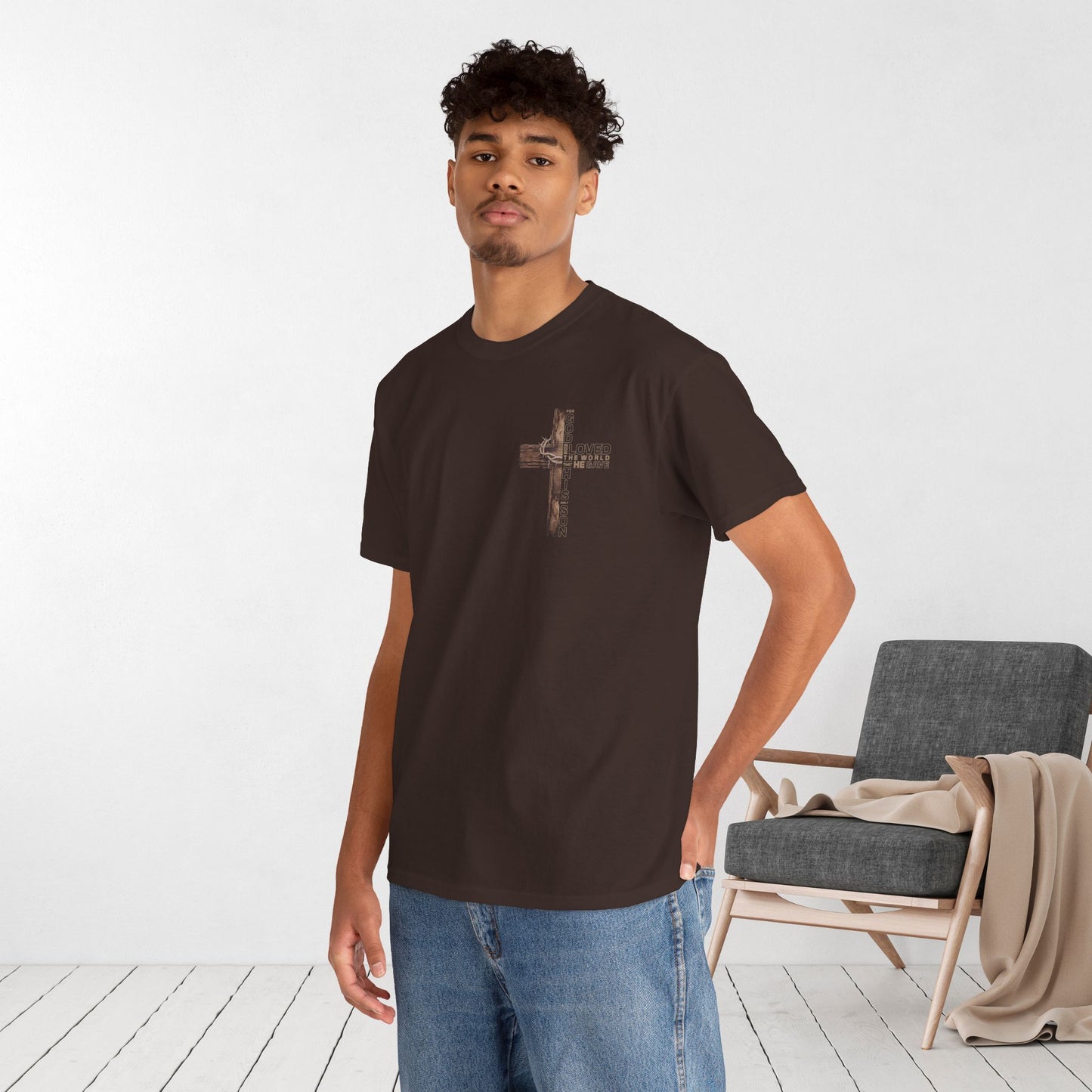 John 3:16 Heavy Cotton Tee