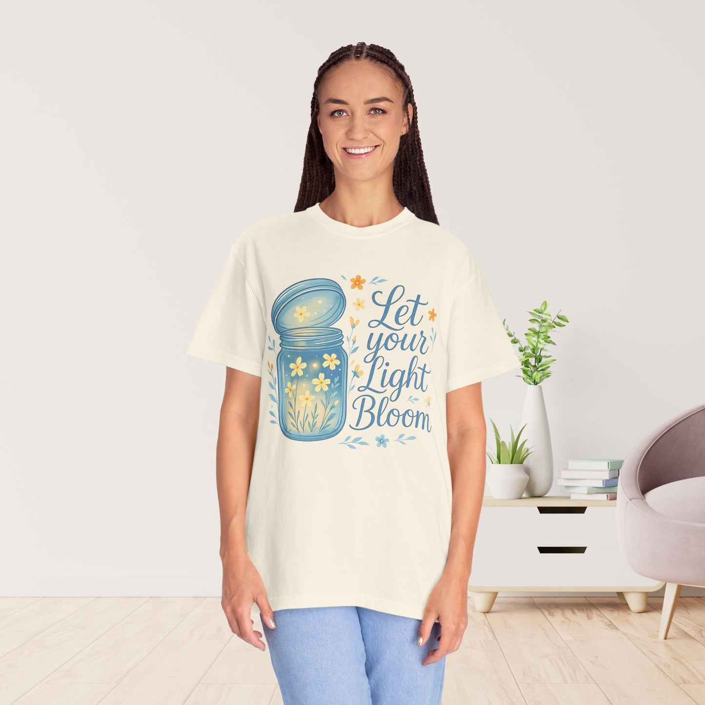 Let Your Light Bloom Comfort Colors Shirt