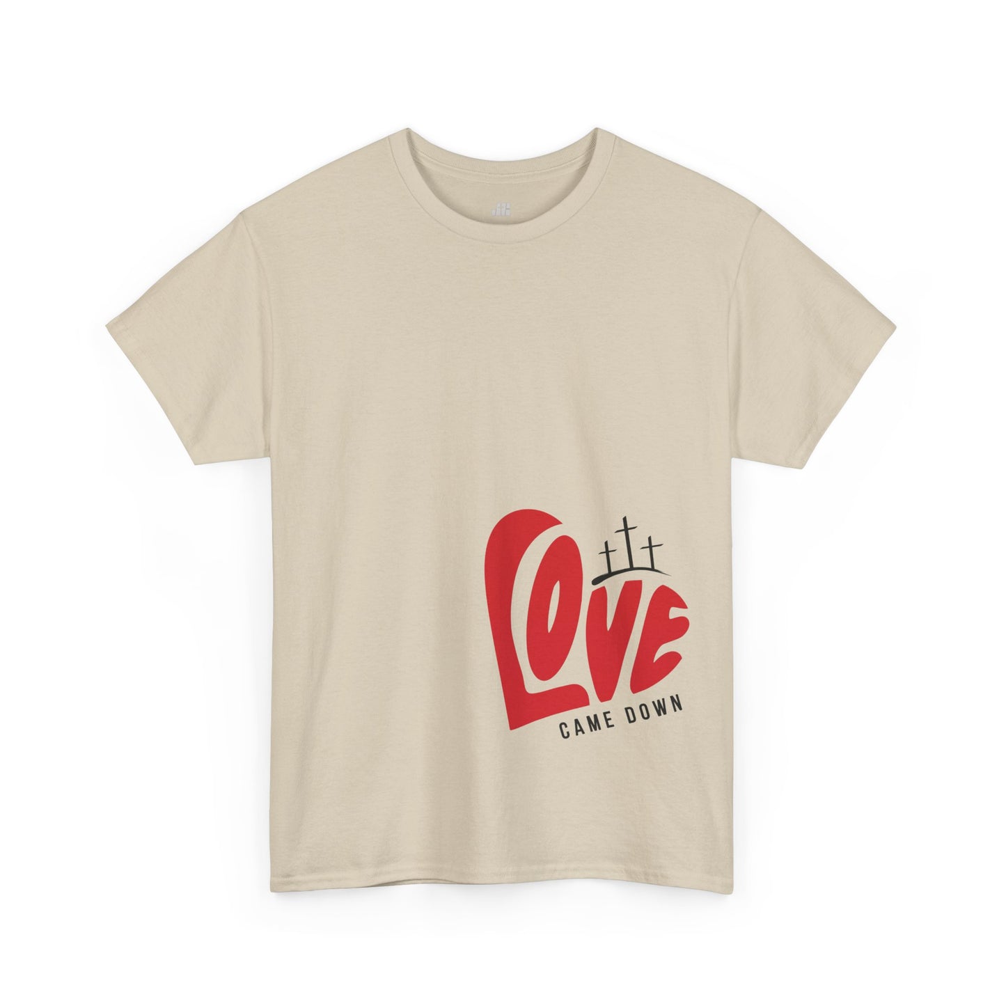 Love Came Down Heavy Cotton Tee - Luke 2:11