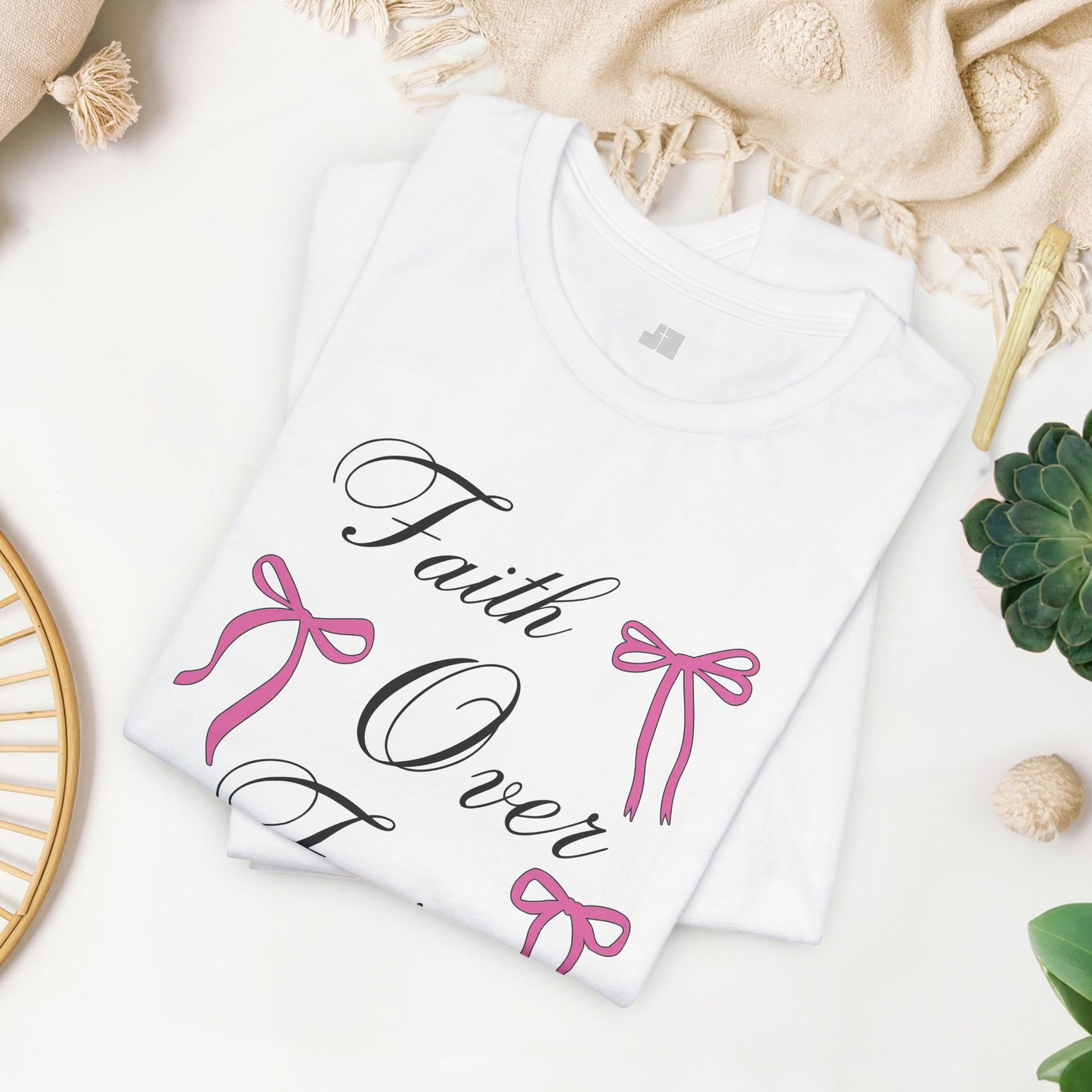 Faith Over Fear Soft Cotton Tee