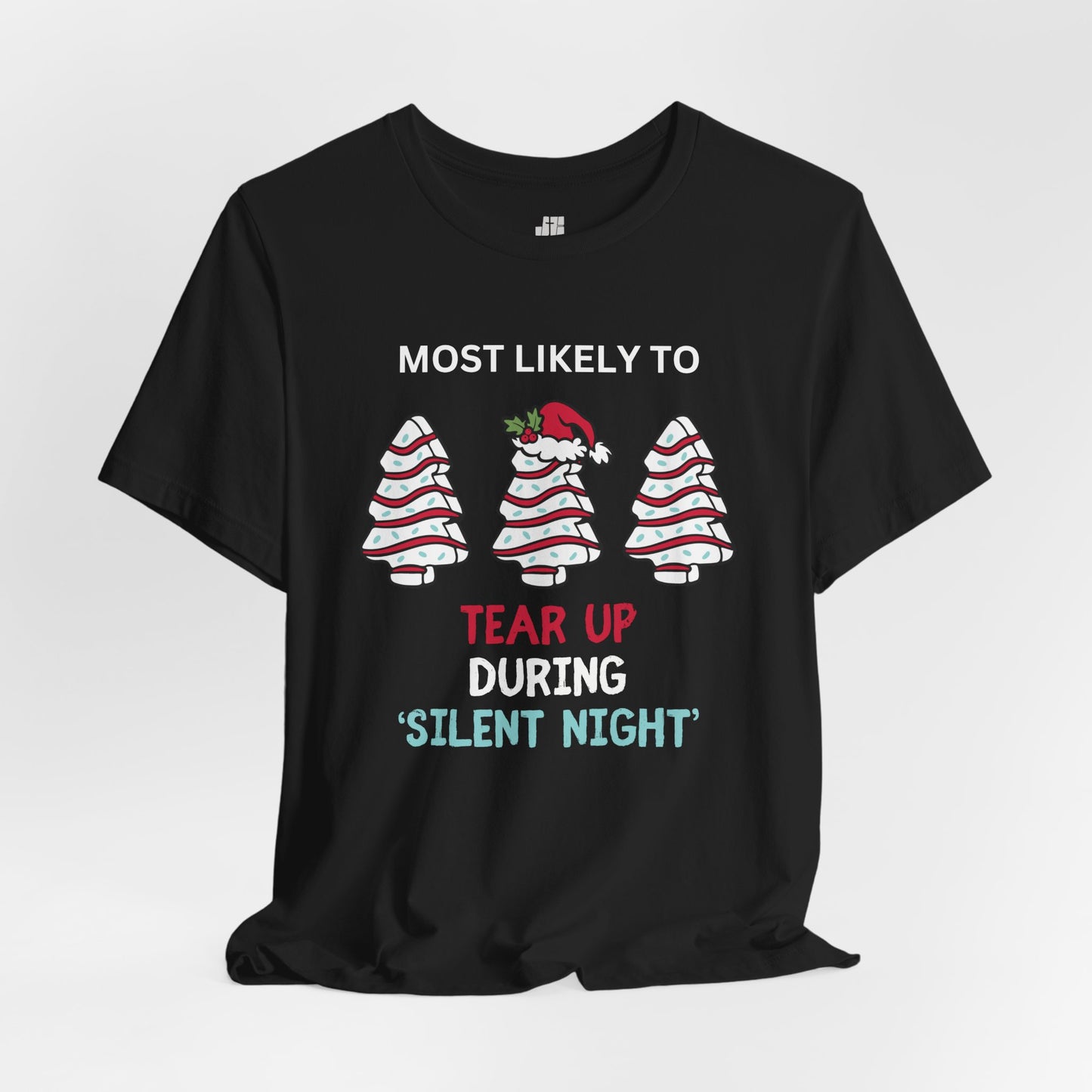 Most Likely to Tear Up During 'Silent Night Soft Cotton Tee - Most Likely to Christian Christmas Shirt