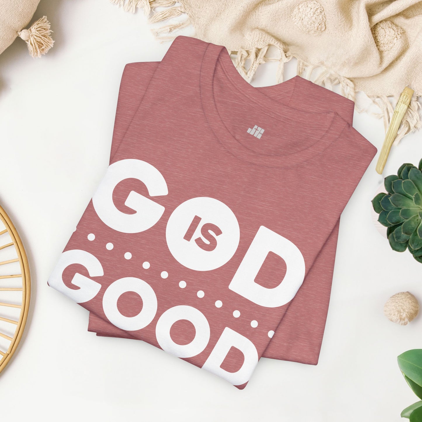 God Is Good All The Time Soft Cotton Tee - Christian Tee