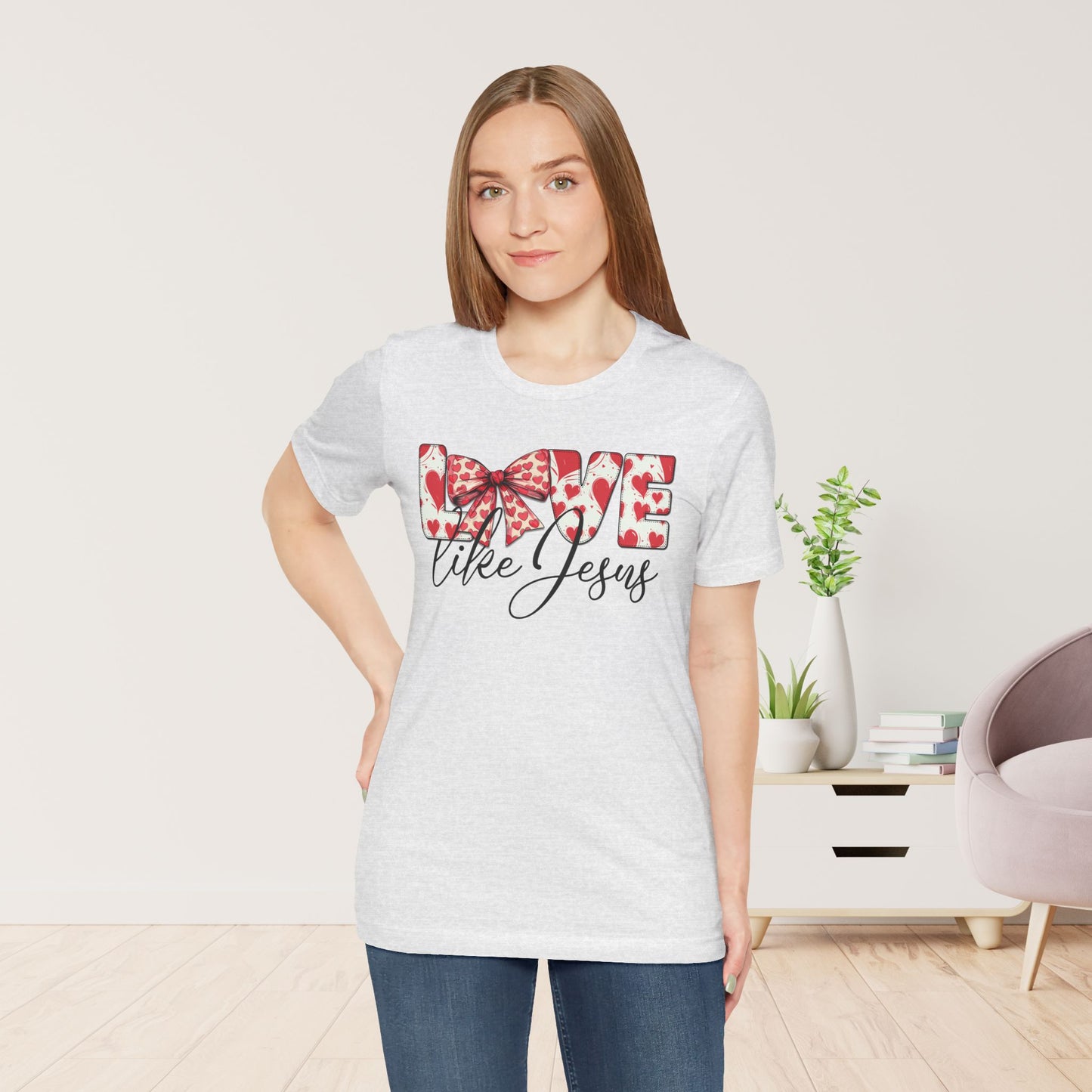 Love Like Jesus Soft Cotton Tee - Christian Shirt