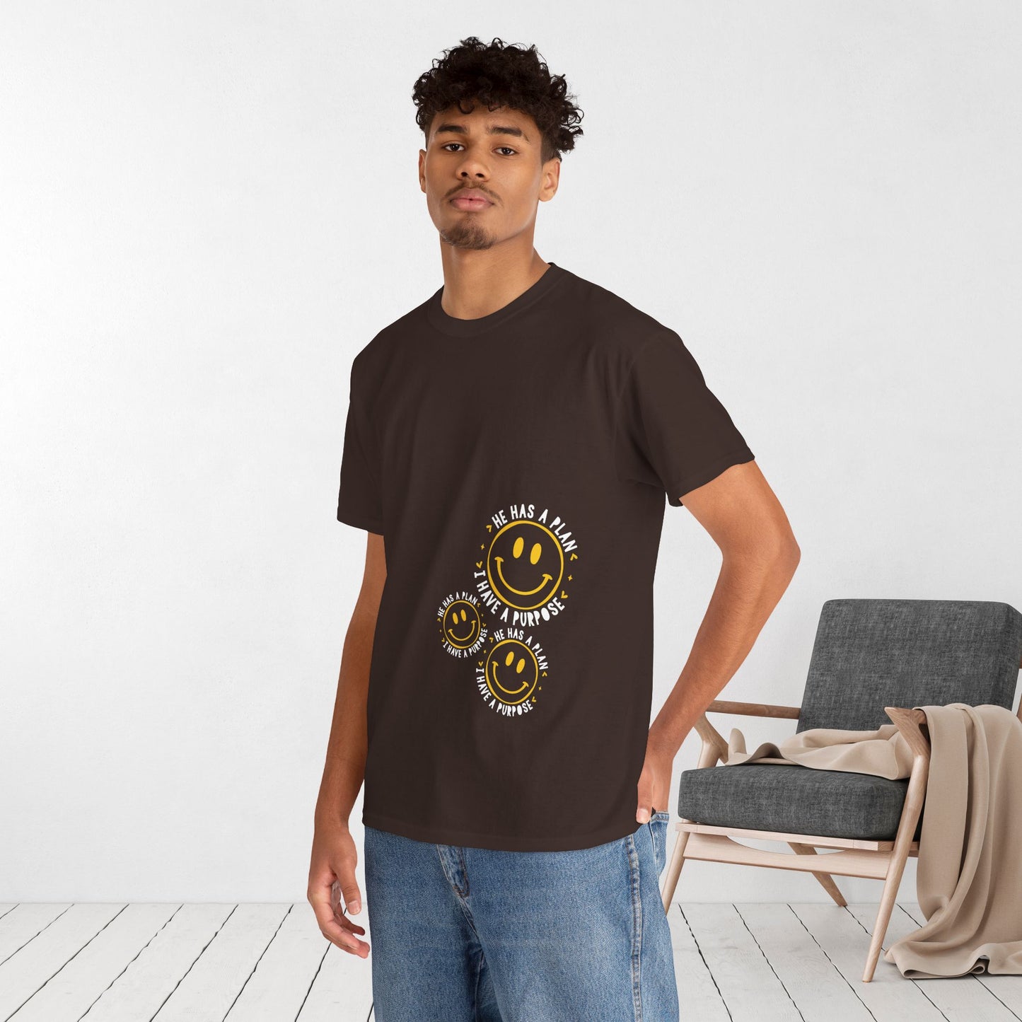 He Has a Plan, I Have a Purpose Heavy Cotton Tee