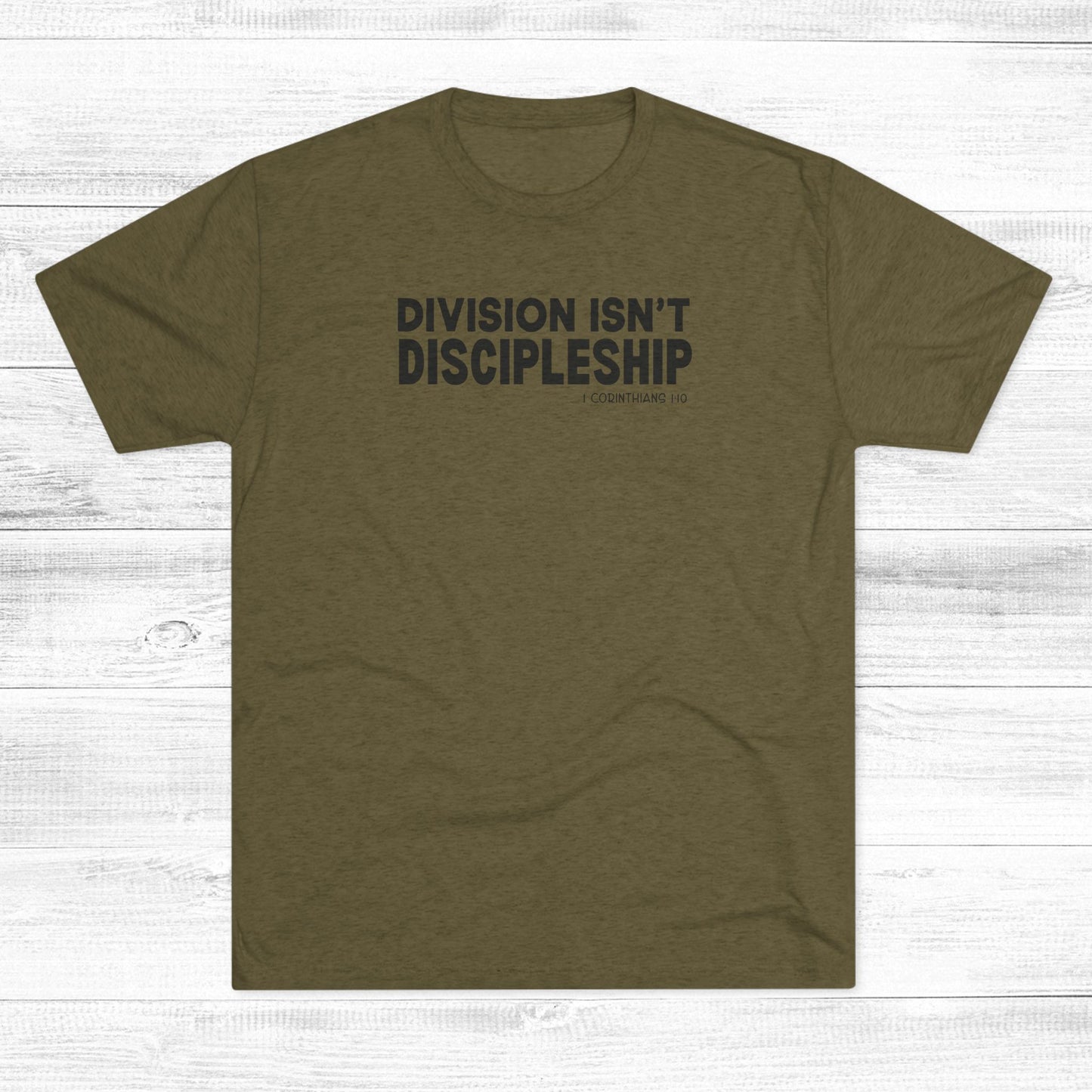 Division Isn’t Discipleship Unisex Tri-Blend Crew Tee
