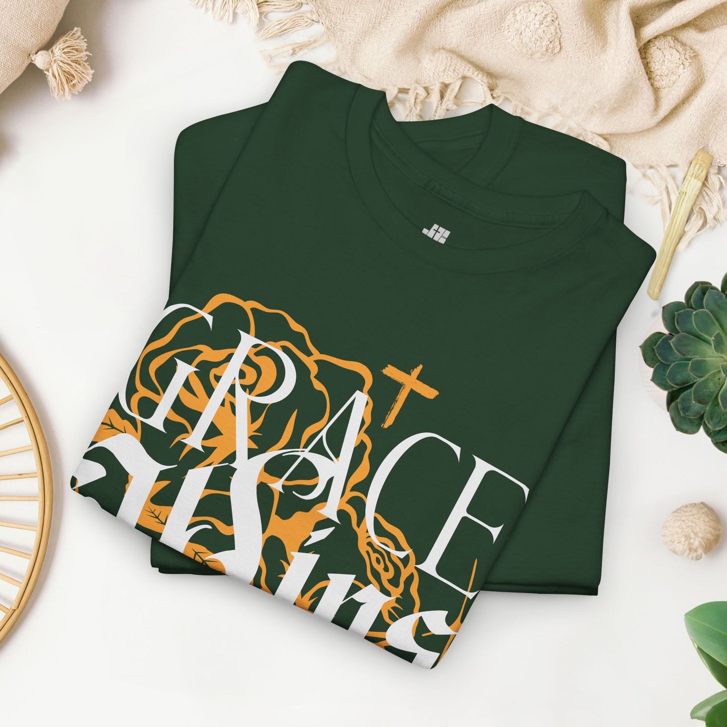 Grace Wins Every Time Heavy Cotton Tee