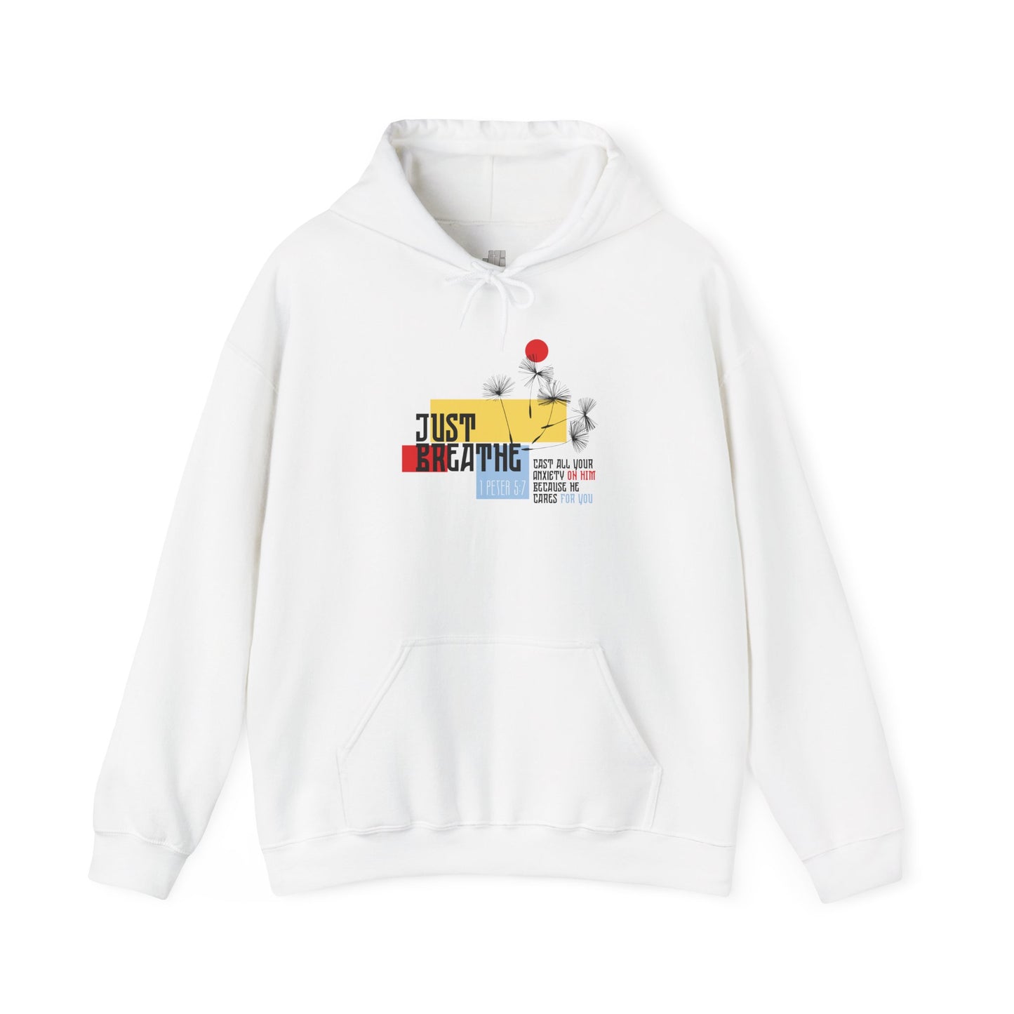 Just Breathe 1 Peter 5:7 Hoodie