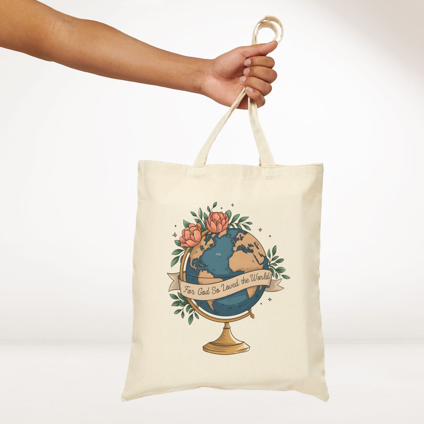 For God So Loved the World Canvas Tote Bag