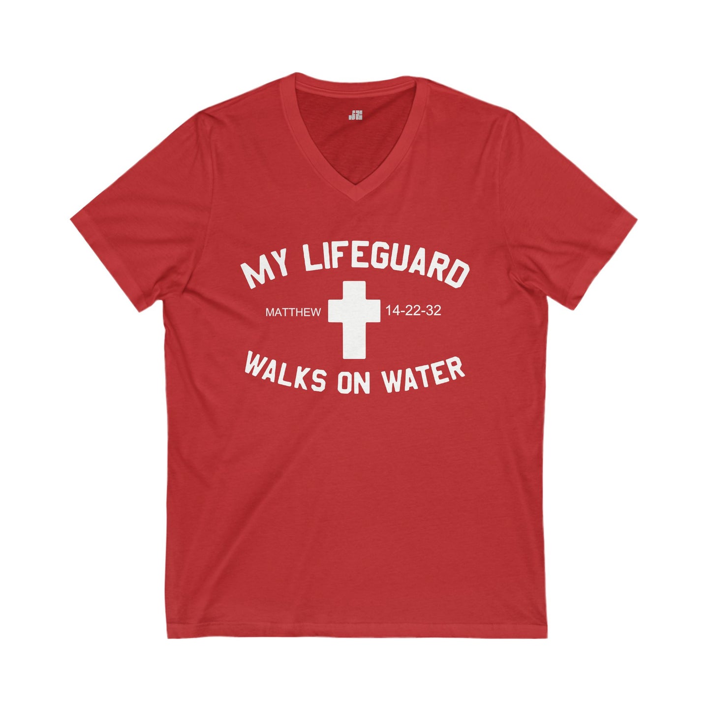 My Lifeguard Walks on Water V-Neck Tee