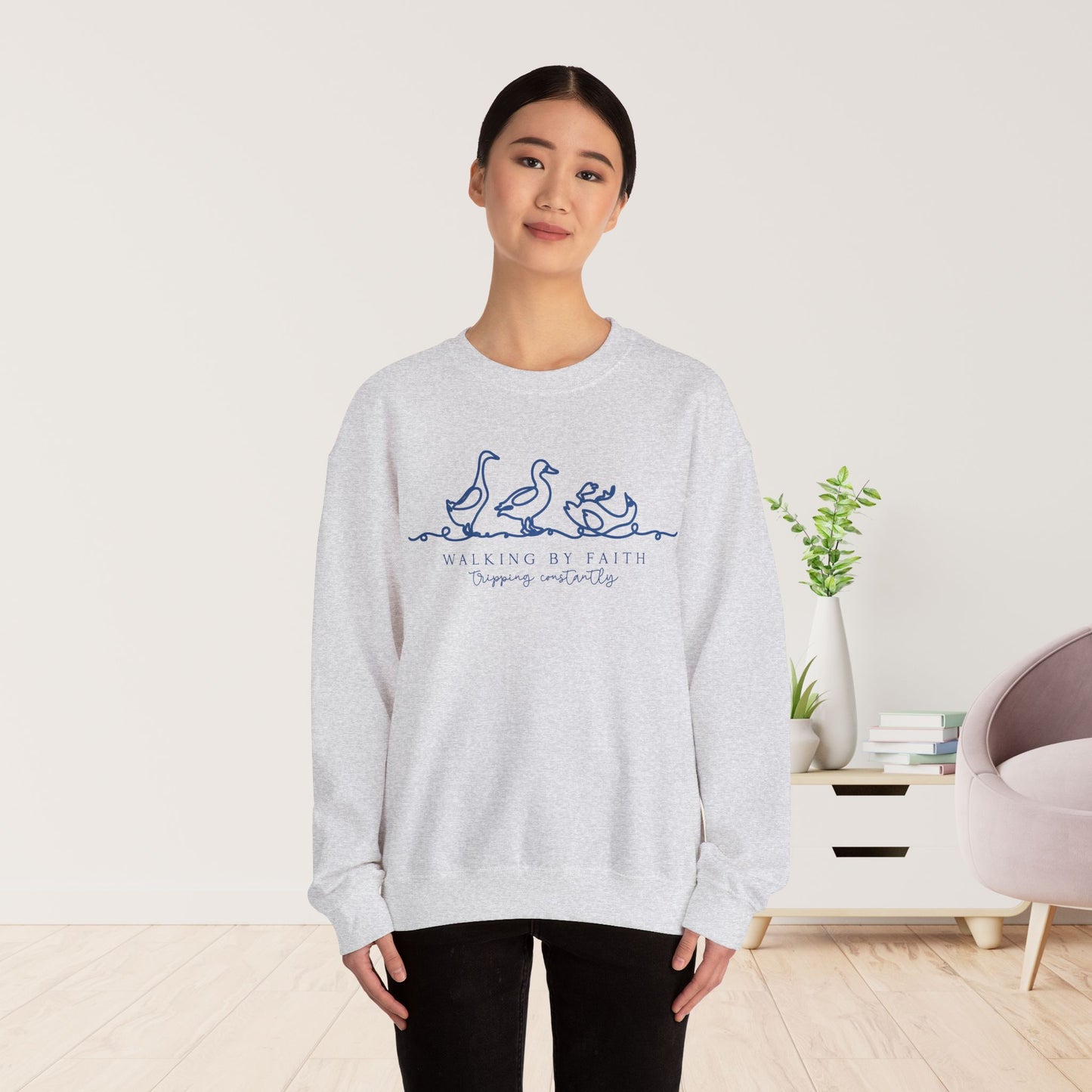Walking By Faith Tripping Constantly Sweatshirt