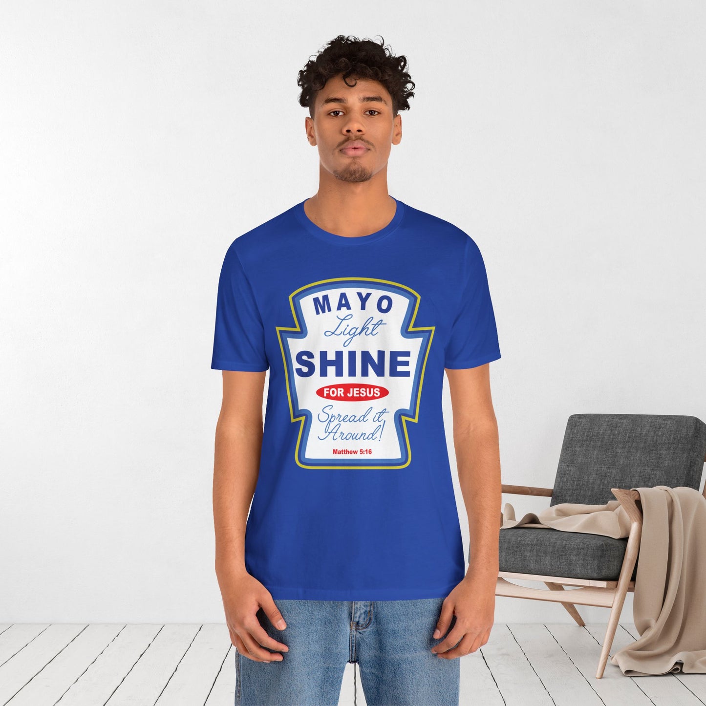 Mayo Light Shine for Jesus Soft Cotton Tee - Matthew 5:16