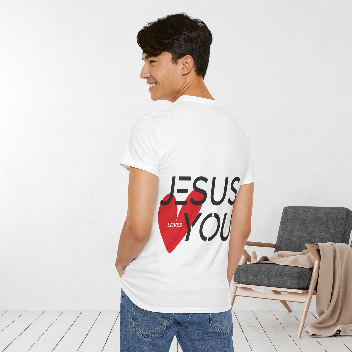 Jesus Loves You Heavy Cotton Tee