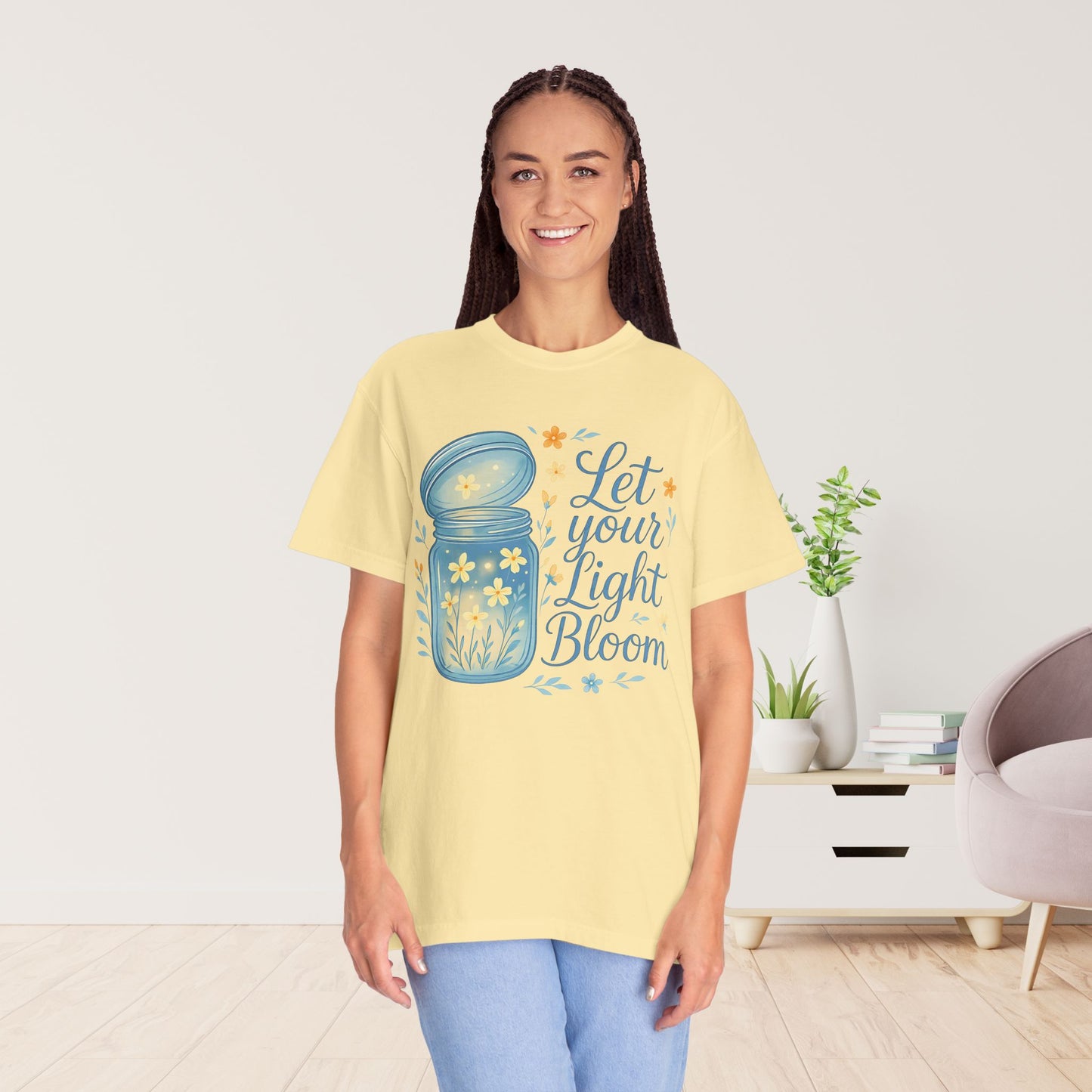 Let Your Light Bloom Comfort Colors Shirt