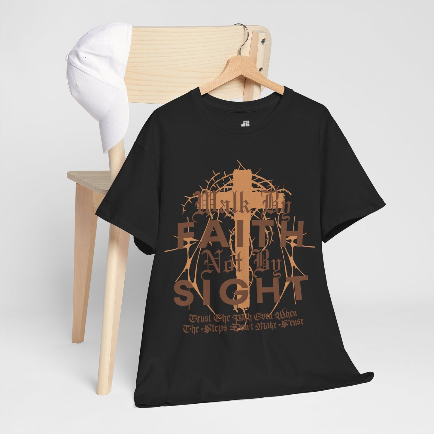 Walk by Faith Not by Sight Heavy Cotton Tee