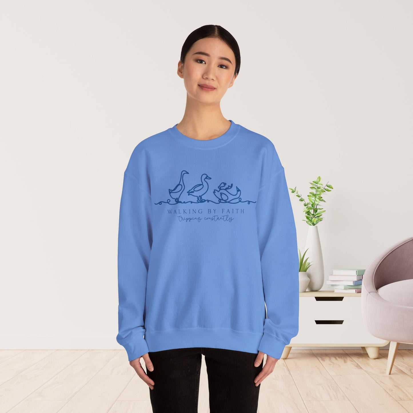 Walking By Faith Tripping Constantly Sweatshirt